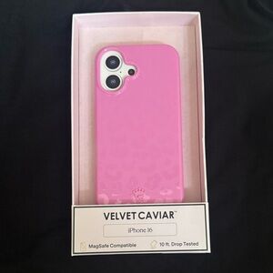Velvet Caviar Pink iPhone 16 Case